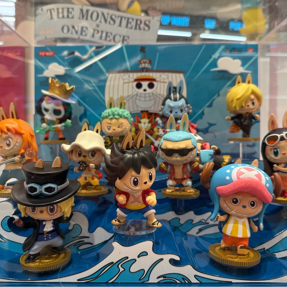 The Monsters x One Piece Pop Mart collectible figurines